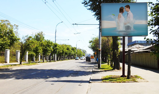 Пример рекламы на ситибордах в Иркутске