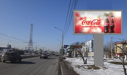 реклама на цифровом билборде на пр-те Красноярский рабочий, д.22