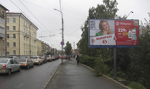 Пример размещения рекламы на щитах в Петрозаводске