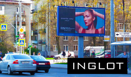 Рекламная кампания INGLOT в Санкт-Петербурге