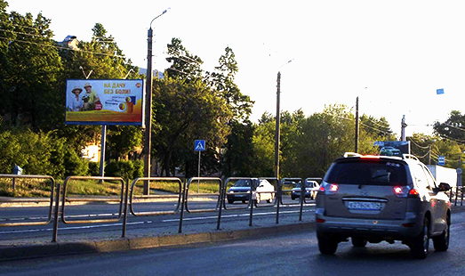 Пример размещения рекламы на щитах в Челябинске