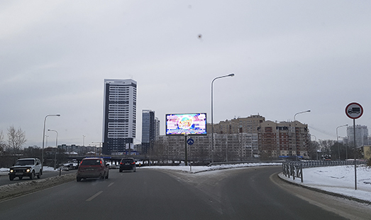 реклама на цифровом билборде на пер. Базовый - Хуторская (напротив д. 14)