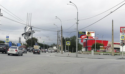 реклама на цифровом билборде на пр. Космонавтов/Маяковского 1А