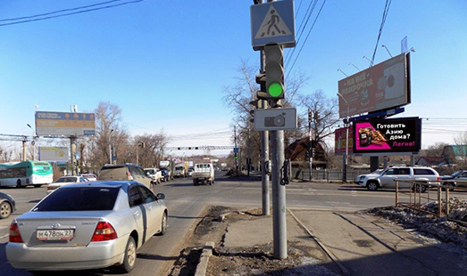 Пример размещения на цифровых билбордах в Хабаровске