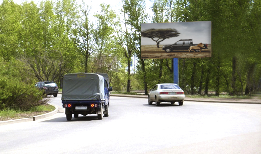 Пример размещения рекламы на щитах в Иркутске