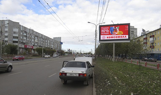Пример размещения на цифровых билбордах в Красноярске