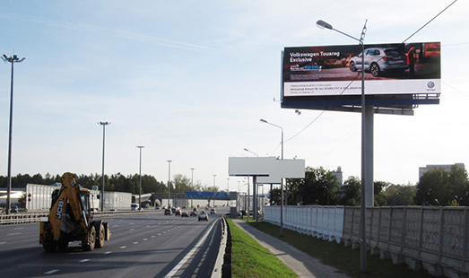 Пример размещения рекламы на цифровом суперсайте на Ярославском шоссе 19 км + 590 м (2 км + 990 м от МКАД)