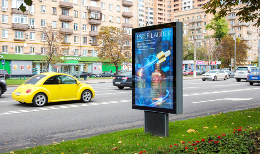Пример размещения рекламы на сити-форматах в Московской области