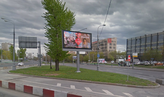 Пример размещения рекламы на цифровом видеоэкране на Дмитровском шоссе д.80-85 (поз.1)