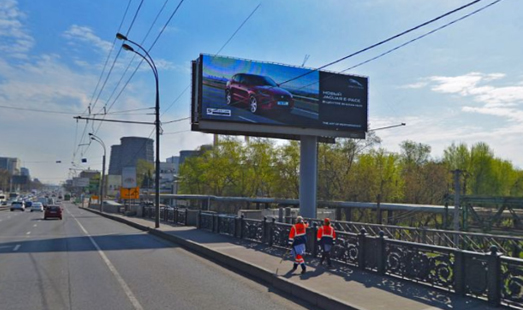 Пример размещения рекламы на цифровом видеоэкране на шоссе Энтузиастов, д.28-26, Казанское направление