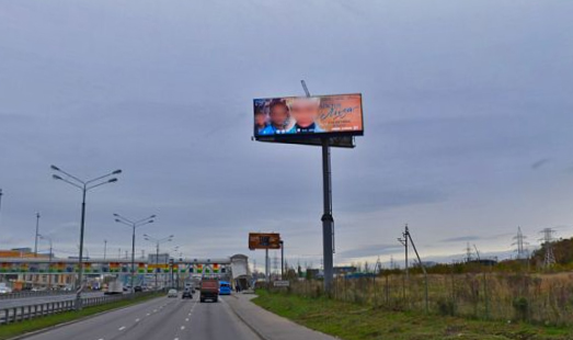 Пример размещения на цифровых суперсайтах на Калужском шоссе