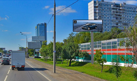 Пример размещения на цифровых суперсайтах на Ленинградском шоссе