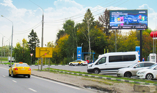 Пример размещения на цифровых суперсайтах на Международном шоссе