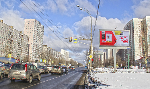 Пример размещения рекламы на цифровом билборде на Алтуфьевском ш., д.70, к.2 в Москве