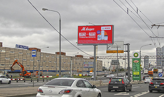 Пример размещения рекламы на цифровом билборде на Ярославском ш., д.3-5 в Москве
