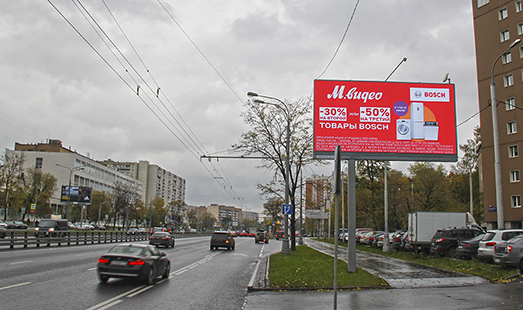 Пример размещения рекламы на цифровом билборде на Щёлковском ш., д. 18, корп. 1 в Москве