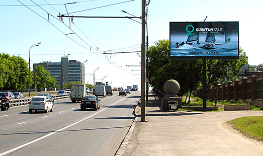 Пример размещения рекламы на цифровом билборде на ш. Энтузиастов, дом 34 в Москве