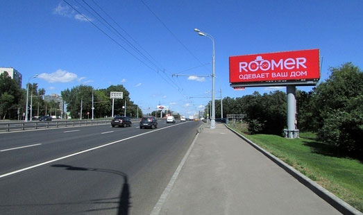 Пример размещения рекламы на цифровом суперсайте на Варшавском шоссе, напротив д. 56; 300 м после пересечения с Нахимовским проспектом; cторона А