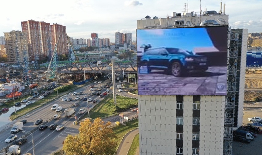 Медиафасад на Ленинградском шоссе д. 27
