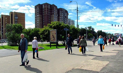 Сити-формат на Енисейской ул.; пересечение с ул. Менжинского, м. «Бабушкинская»; cторона Б