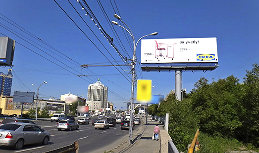 Реклама на суперсайтах 12×5 м в Новосибирске