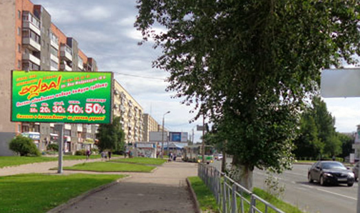 Билборд на перекрестке Рижского проспекта и ул. Юбилейная, сторона Б