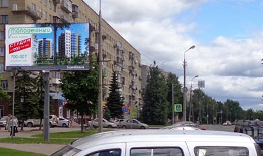 Билборд на Рижском проспекте около дома №41 (со стороны дома № 31), сторона Б