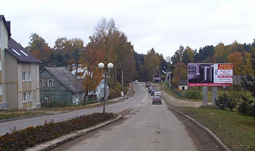 Щит в Псковской области, г. Печоры, ул. Псковская напротив д.41, сторона А