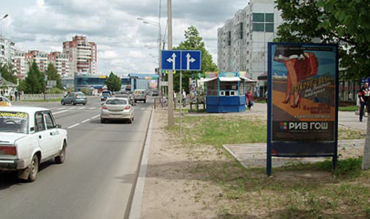 реклама на сити-форматах на ул. Коммунальная, сторона А