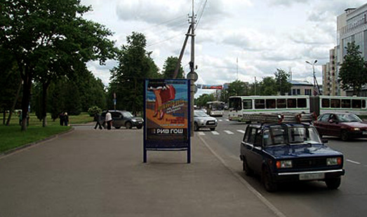 реклама на сити-форматах на Рижском пр. 29/31 - ул. Народная, сторона Б