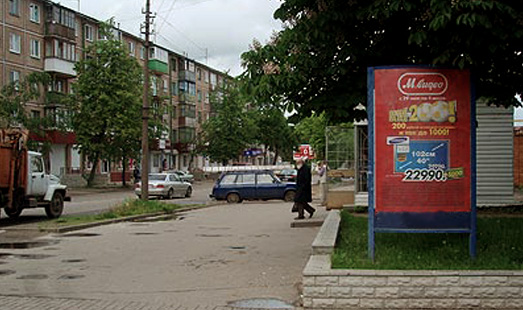 реклама на сити-форматах на ул. Яна Фабрициуса; Гражданская ул., сторона А