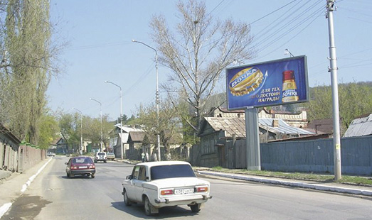 Щит на ул. Соколовая (между ул. Веселой и Соколовским пер.) (частный сектор), сторона А
