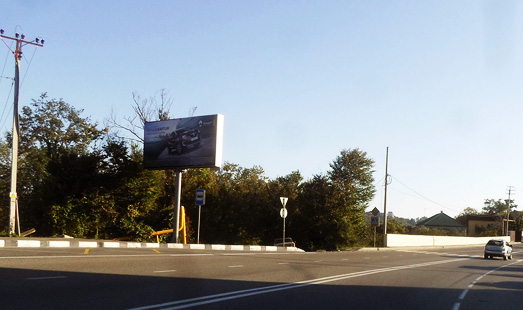 билборд на ул. Транспортная, автосалон Лаура, cторона Б