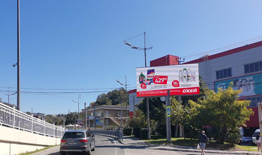 цифровой билборд на ул. Транспортная, 2 А, заезд на парковку ГМ Магнит, cторона А