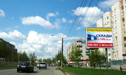Пример размещения рекламы на ситибордах в Ярославле
