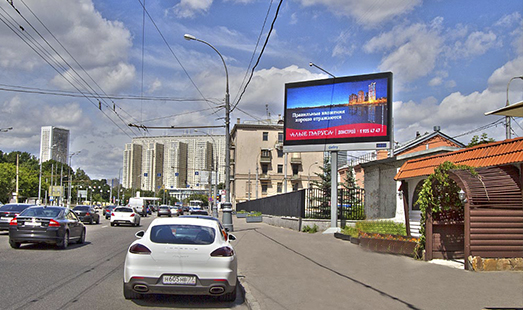Пример размещения рекламы на цифровых щитах в Тамбове